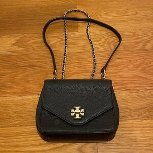 Tory Burch Black Crossbody Bag with Gold Hardware